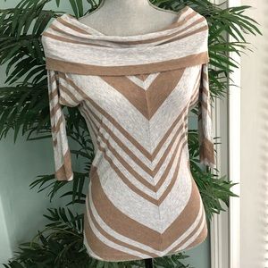 Anthropologie Bordeaux Top Off Shoulder